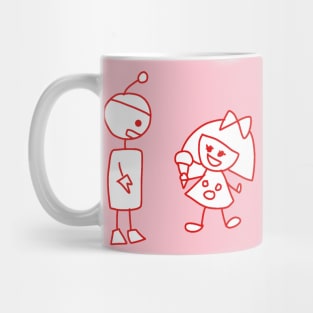 HKo and TRobot RED by Hidemi Woods Mug